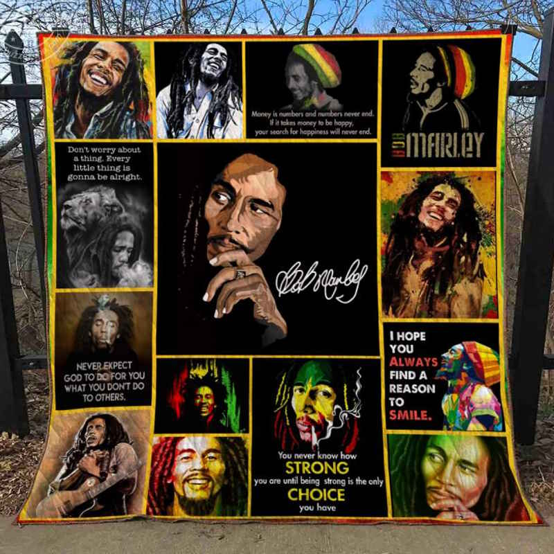 Bob Marley Memories 3D Quilt Blanket