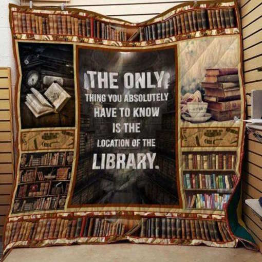 Book Library 3D Quilt Blanket