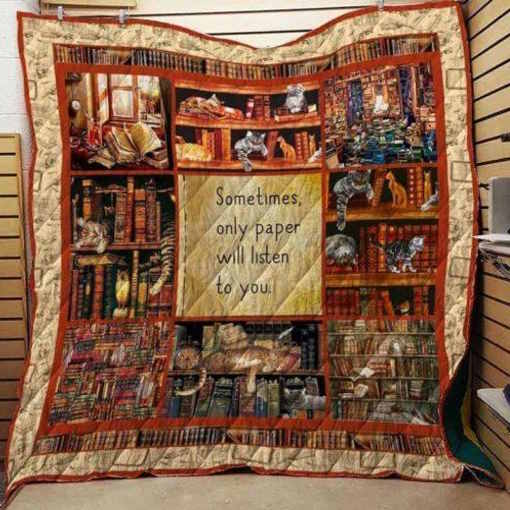 Book Only Paper Will Listen To You 3D Quilt Blanket