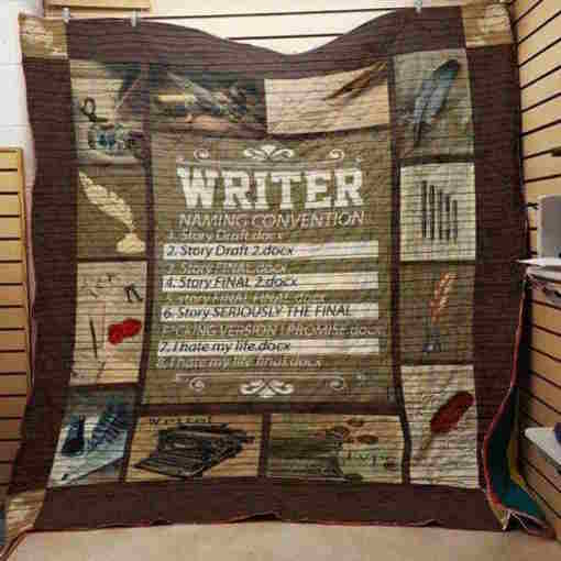 Book Writer Convention 3D Quilt Blanket