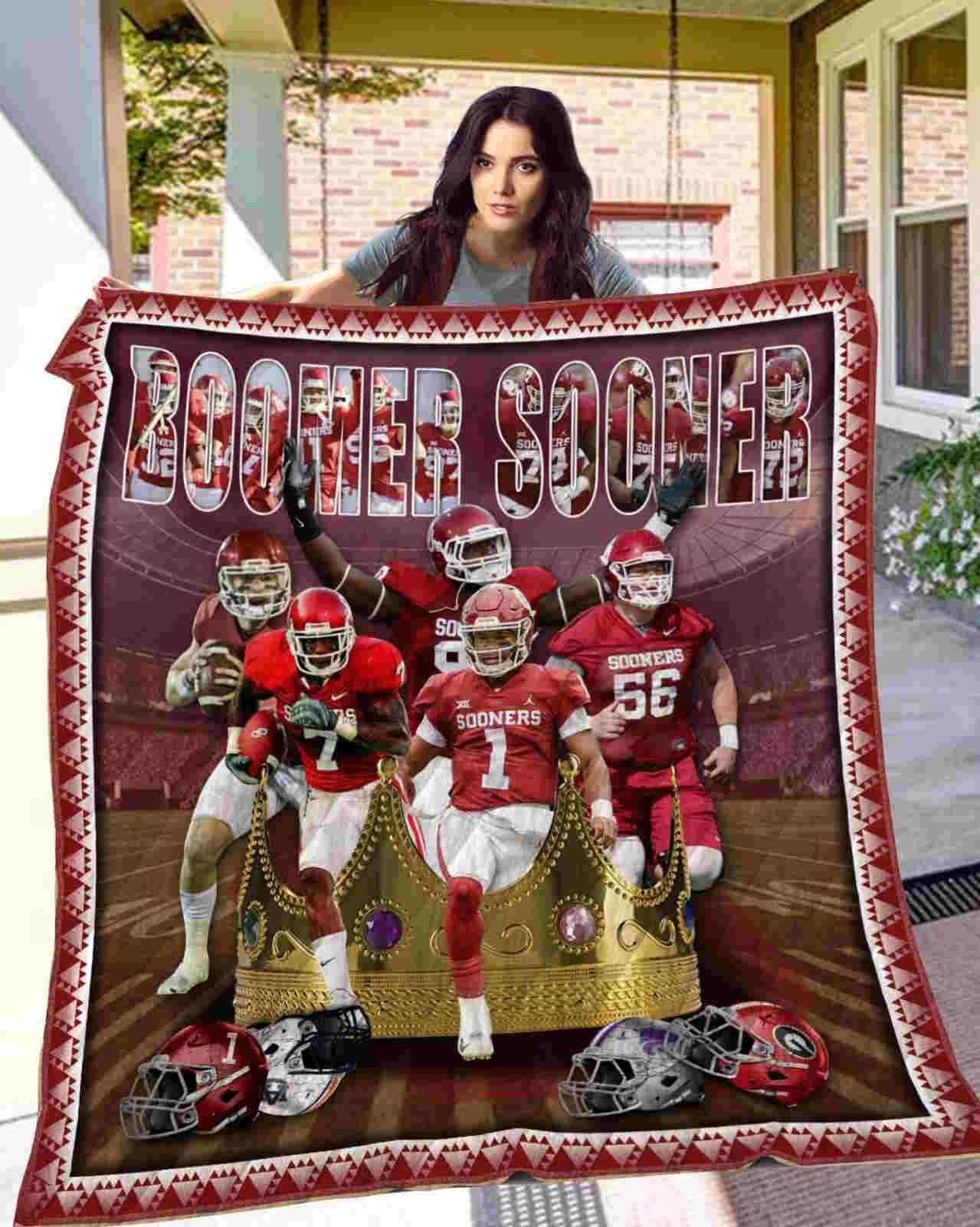 Boomer Sooner 3D Quilt Blanket