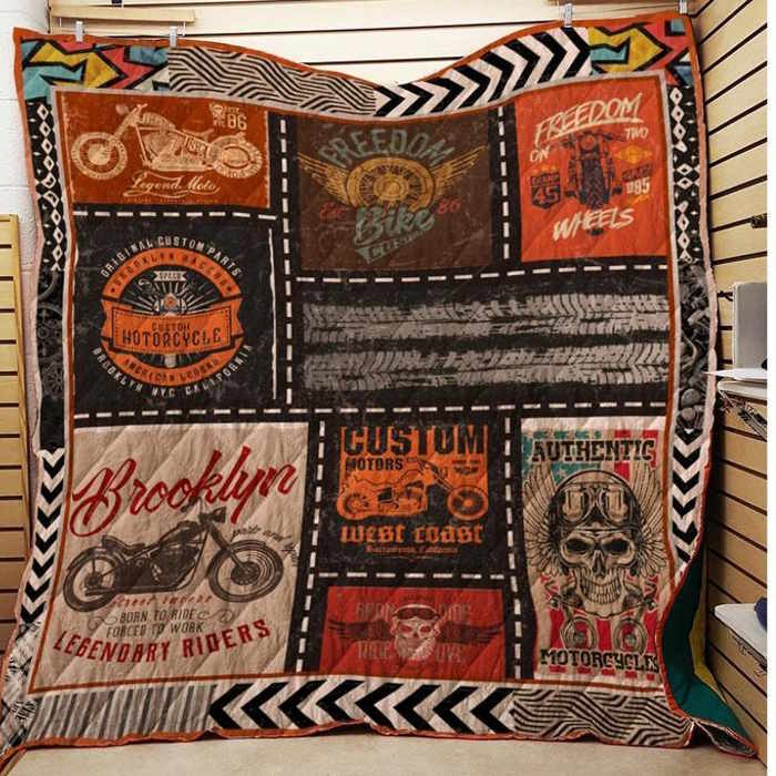 Born To Ride 3D Quilt Blanket