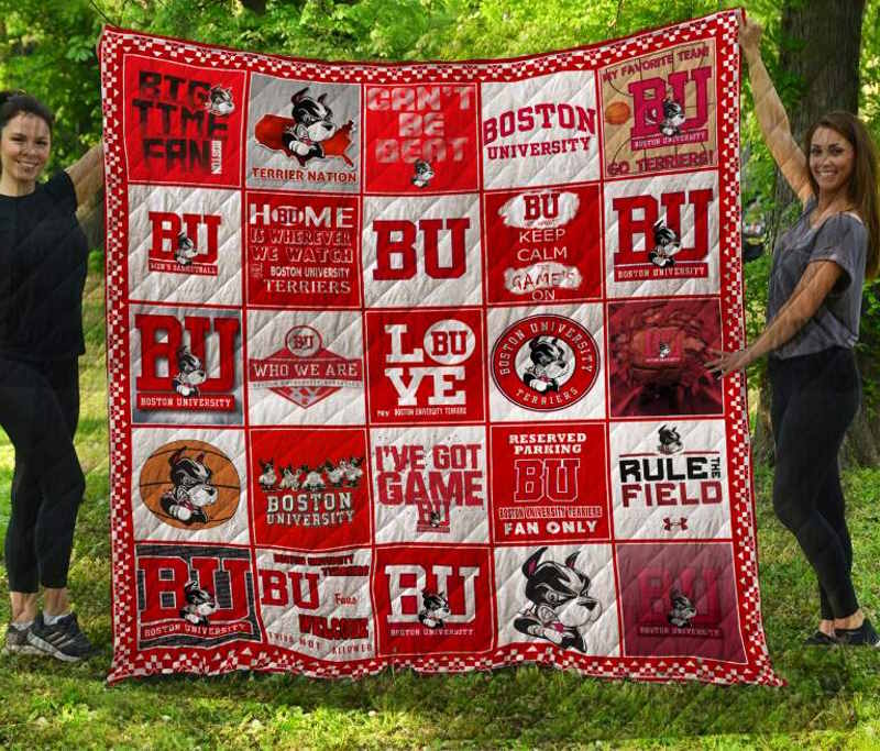 Boston University Terriers 3D Quilt Blanket