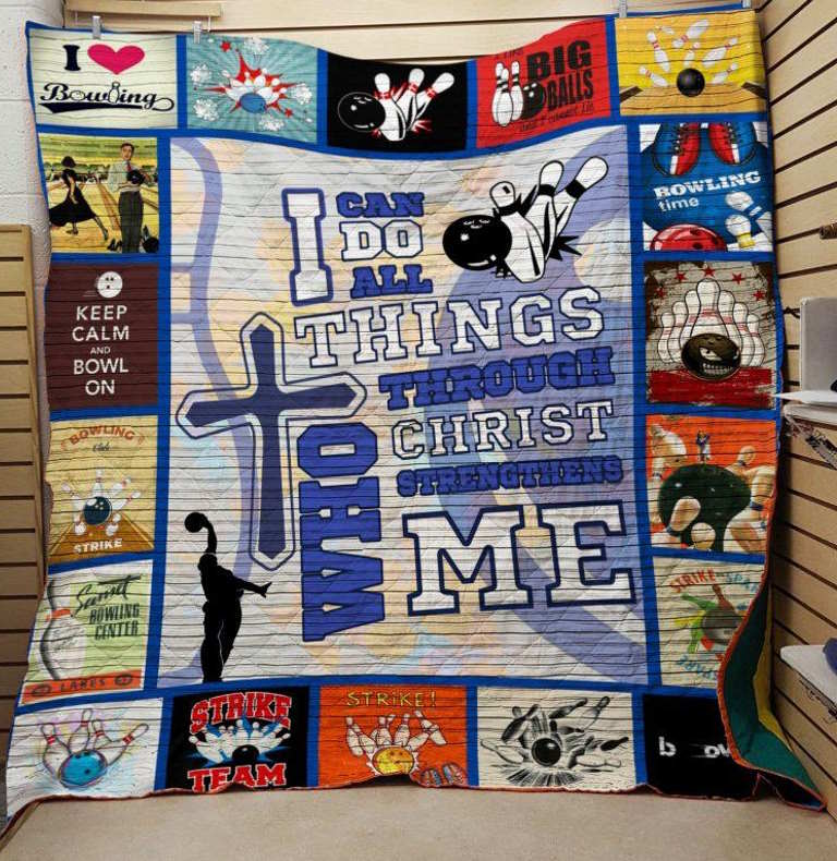 Bowling Christ 3D Quilt Blanket