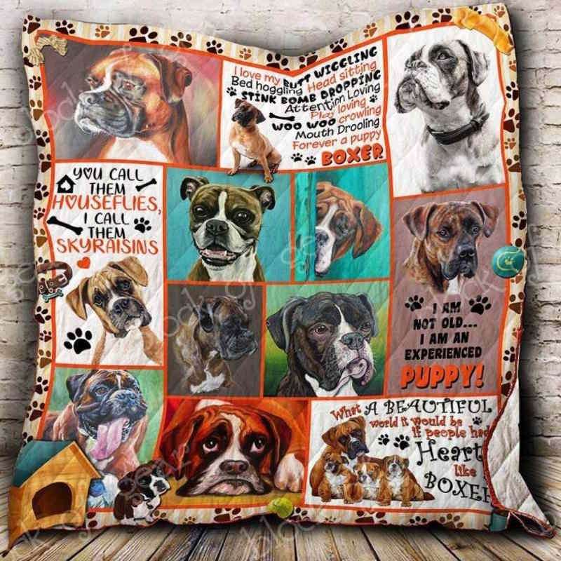 Boxer My Skyrising 3D Quilt Blanket