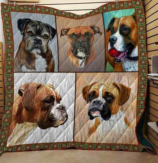 Boxer Rescue 3D Quilt Blanket