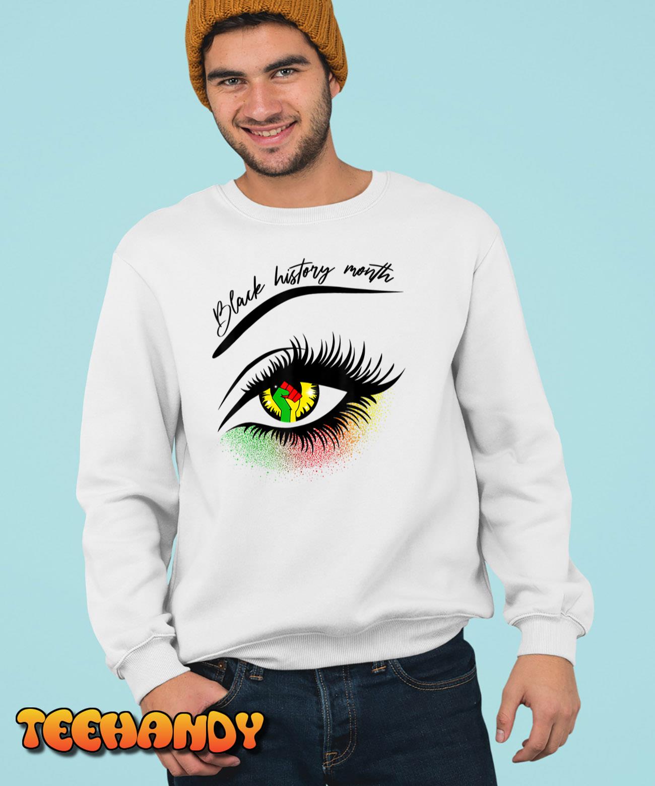 Bright Eyes Black History Month African American Melanin T-Shirt