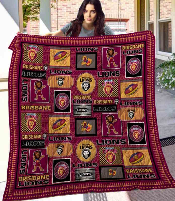 Brisbane Lions 3D Quilt Blanket