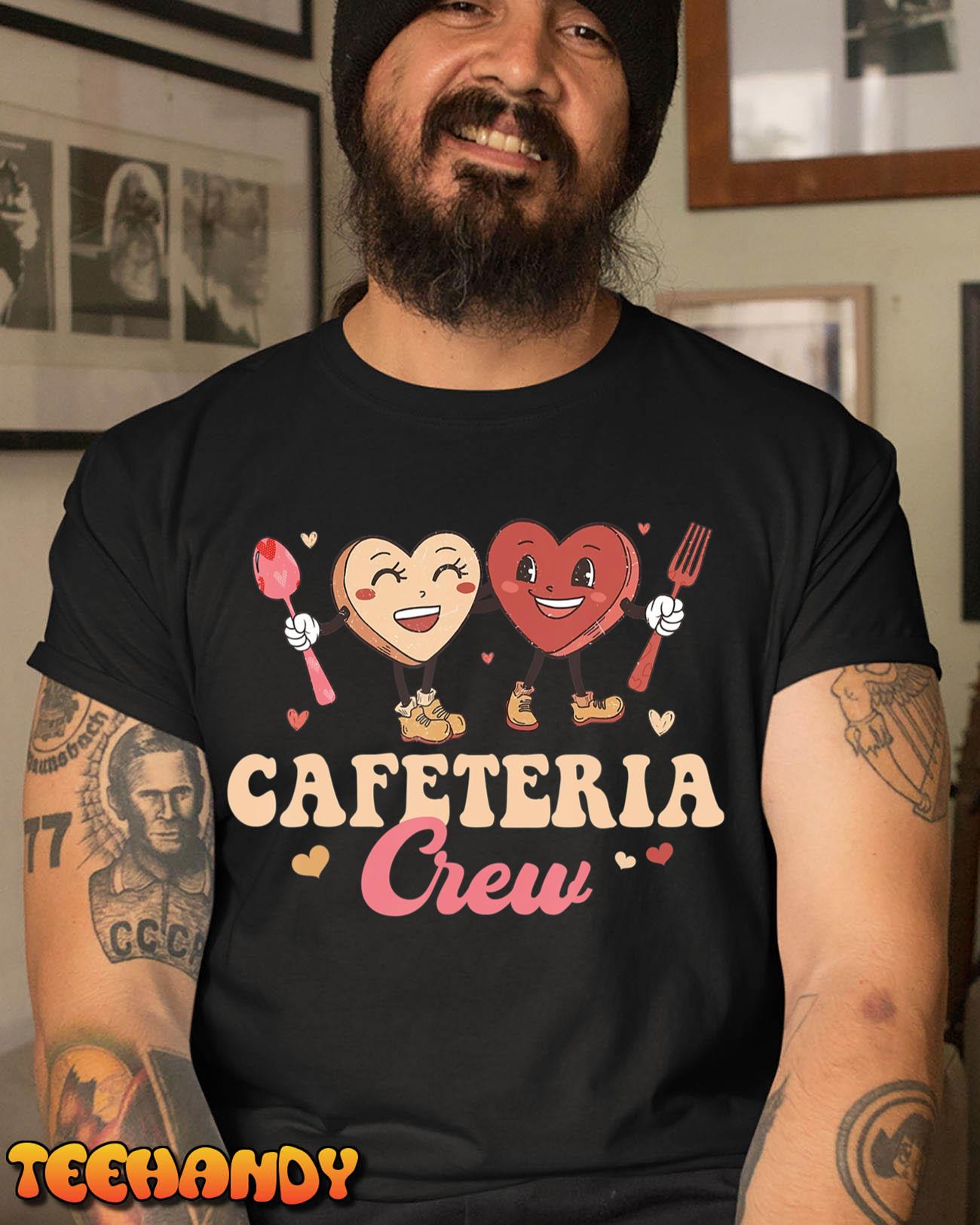 Cafeteria Crew Groovy Valentine Lunch Lady Valentine’s Day T-Shirt