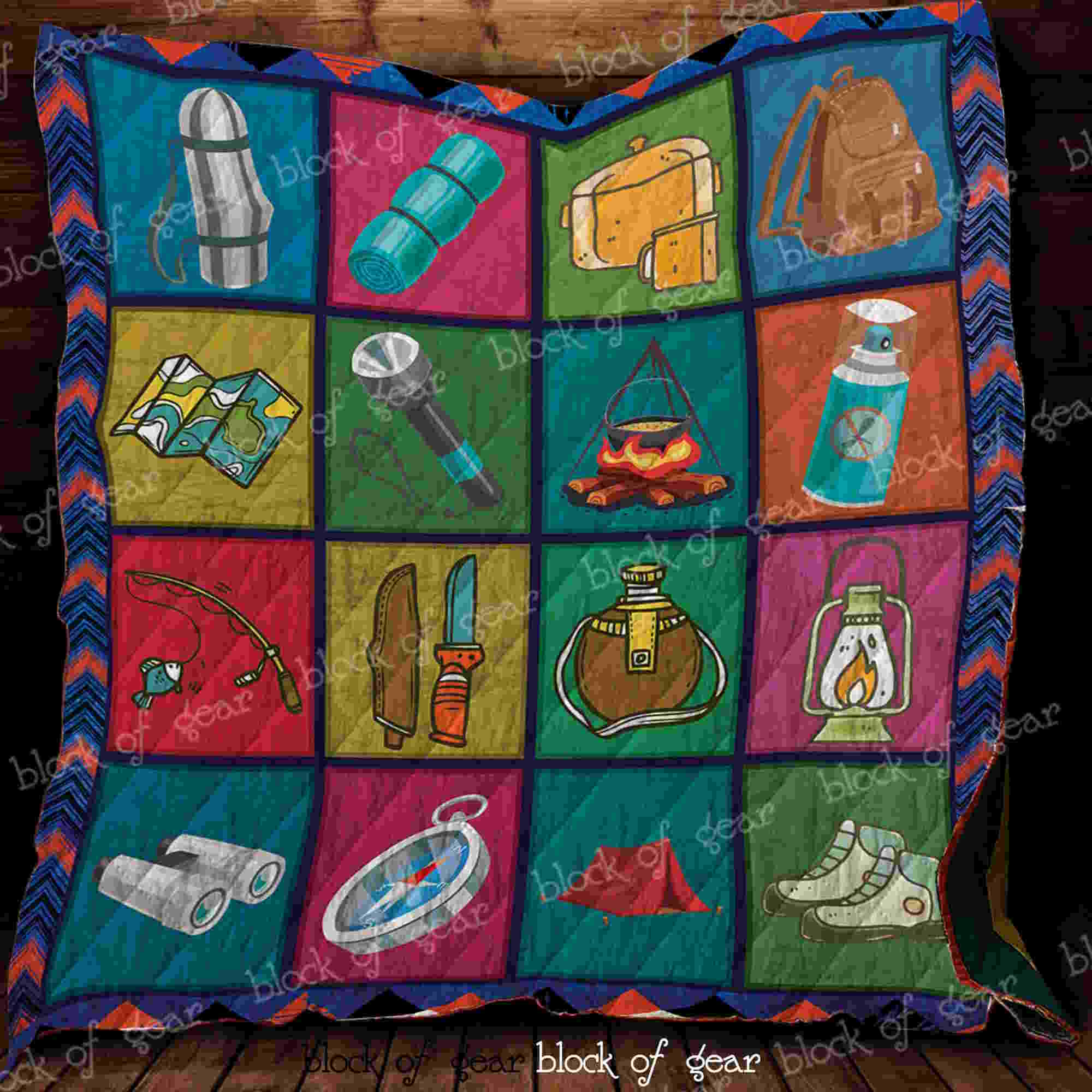 Camping For Life 3D Quilt Blanket