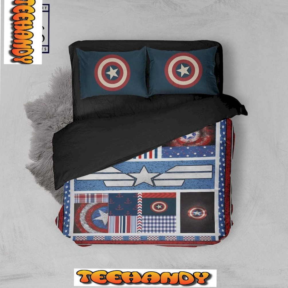 Captain America 3D Bedding Set