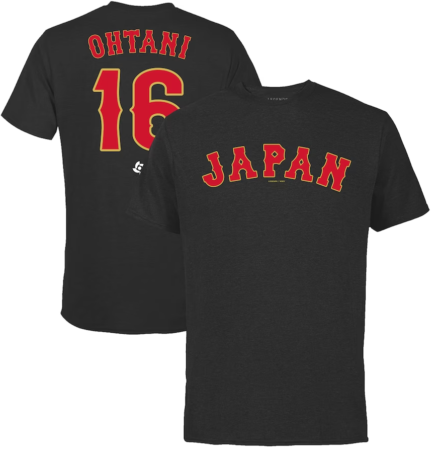 Japan Baseball Shohei Ohtani 2023 World Baseball Classic Name & Number T-Shirt