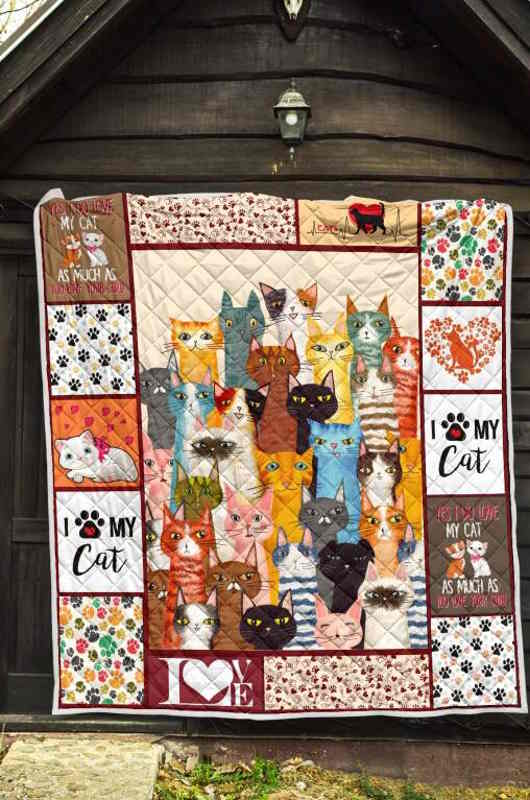 Cat Live With Cats 3D Quilt Blanket