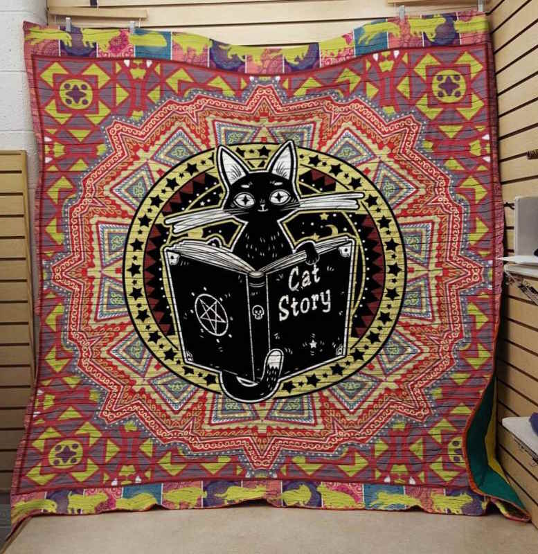 Cat Story 3D Quilt Blanket