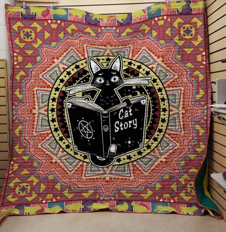 Cat Story 3D Quilt Blanket