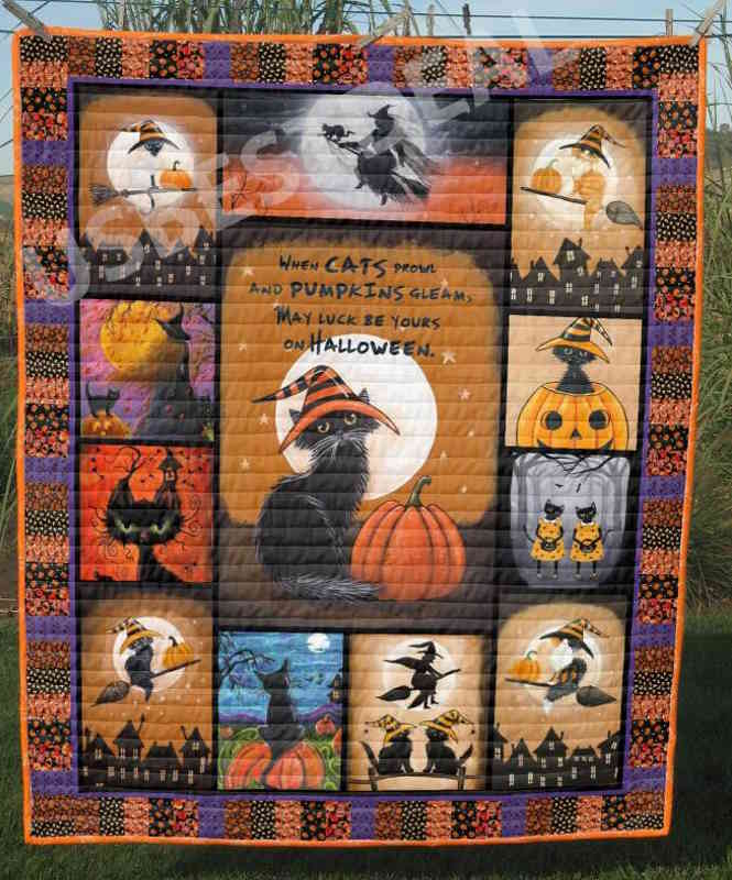 Cat When Cat Prowl Quilt Blanket