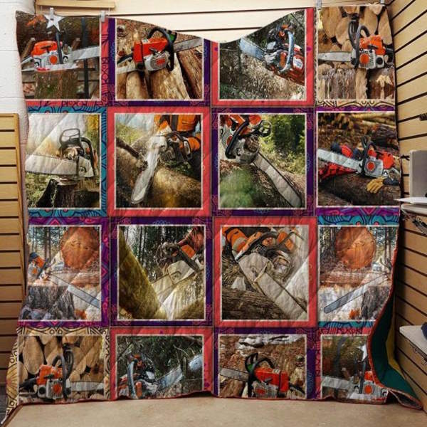 Chainsaw Best Friends Of Logger 3D Quilt Blanket