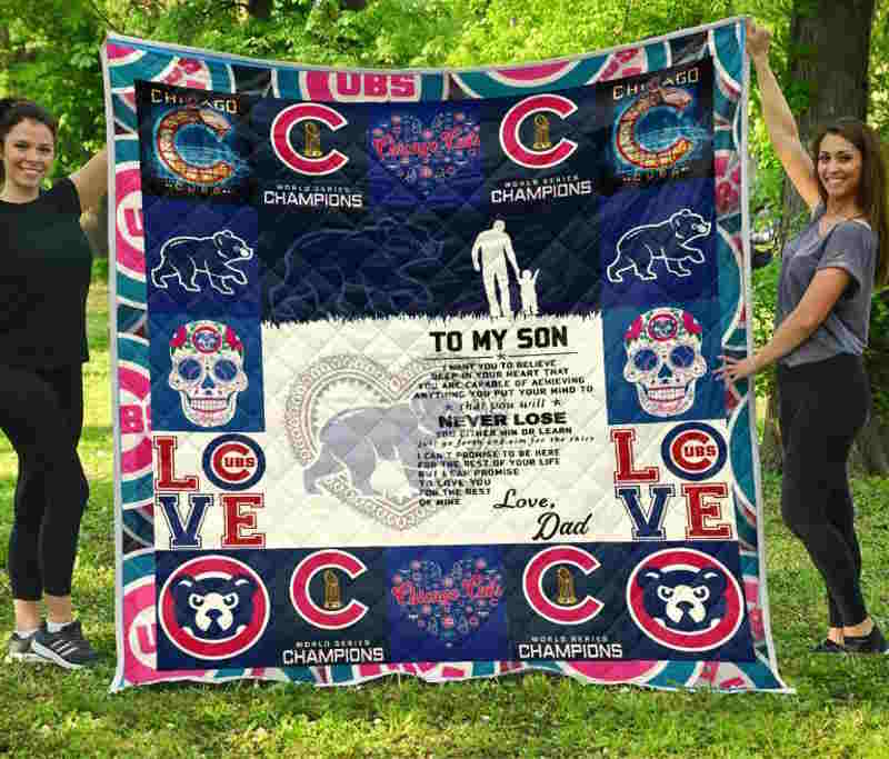 Chicago Cubs Family 3D Quilt Blanket