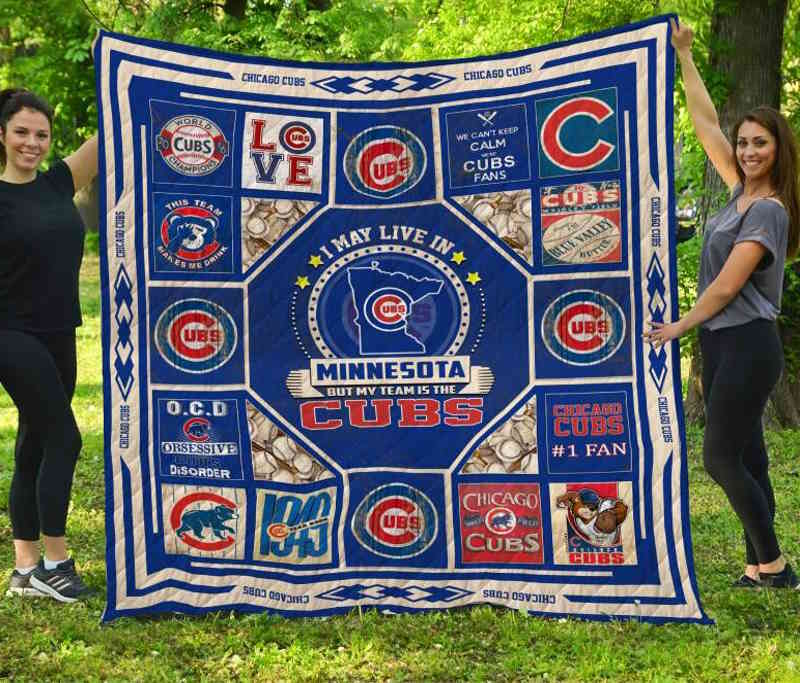 Chicago Cubs Minnesota 3D Quilt Blanket