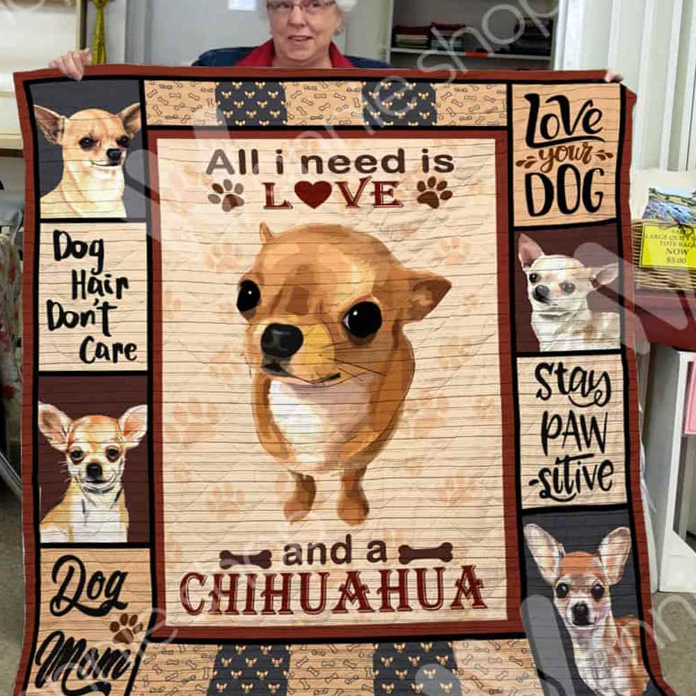 Chihuahualook Into My Eyes 3D Quilt Blanket