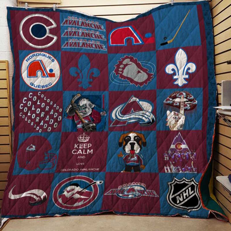 Colorado Avalanche 3D Quilt Blanket