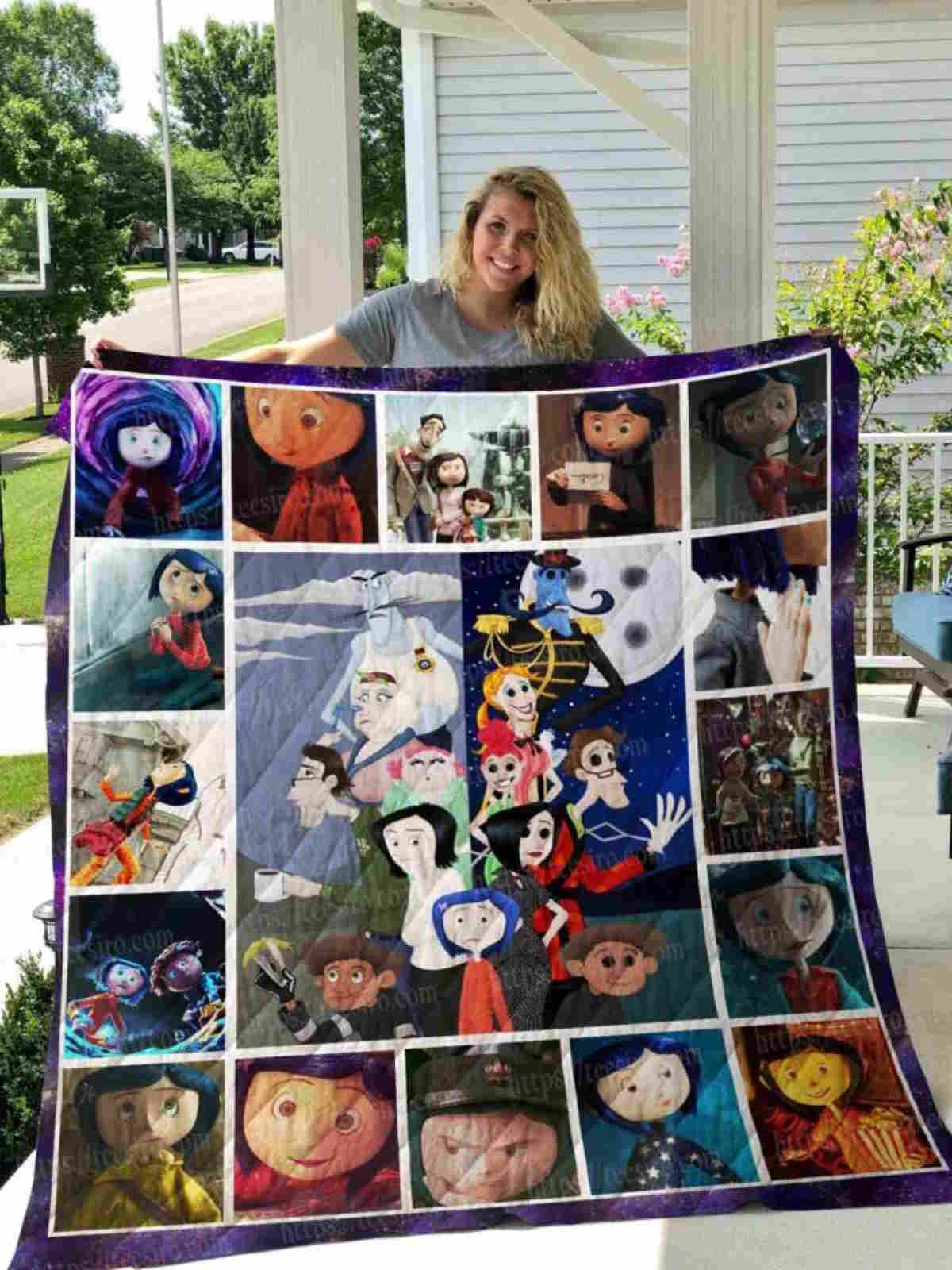 Coraline 3D Quilt Blanket