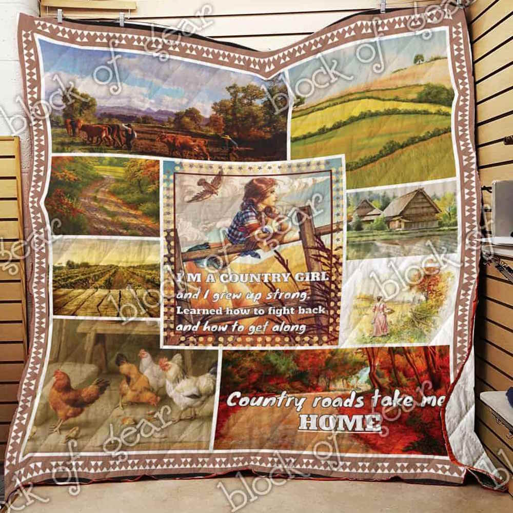 Country Girl 3D Quilt Blanket