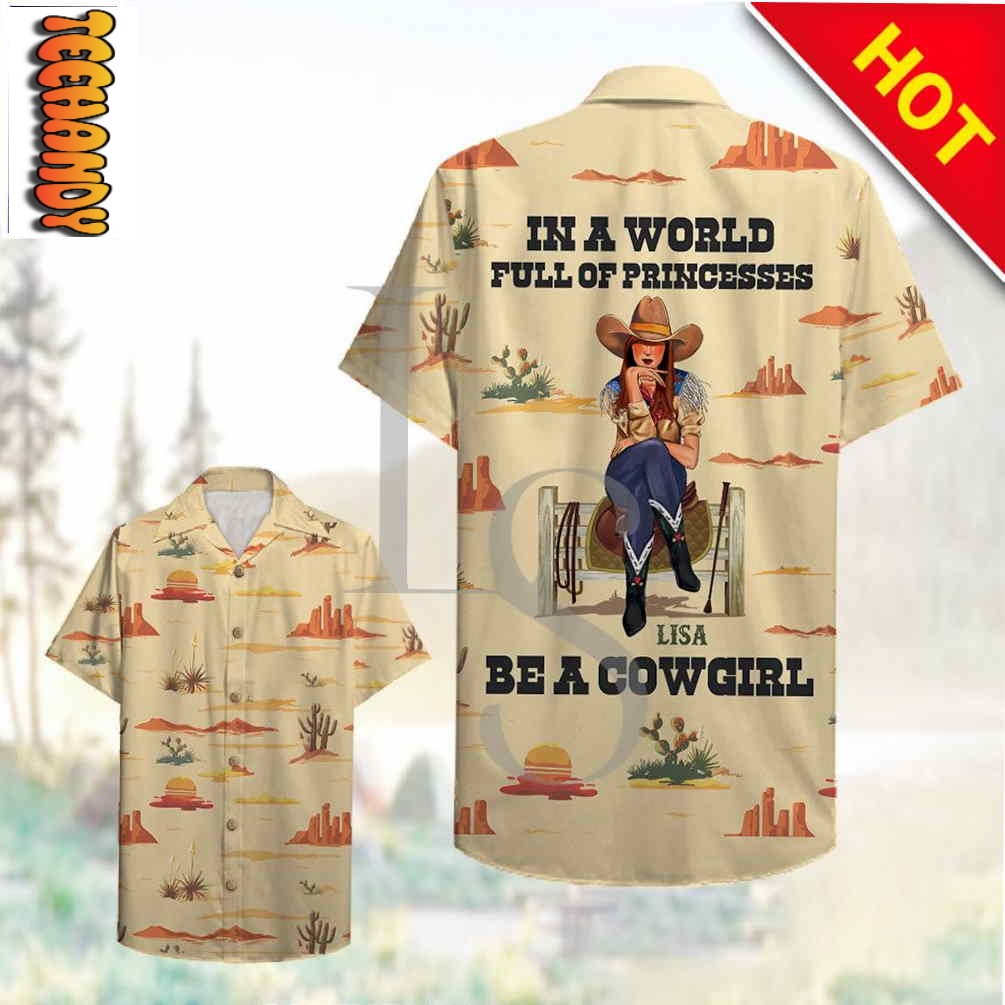 Cowgirl Personalized Hawaiian Shirt