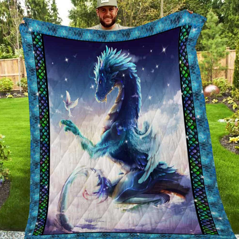 Crystal Dragon Washable 3D Quilt Blanket