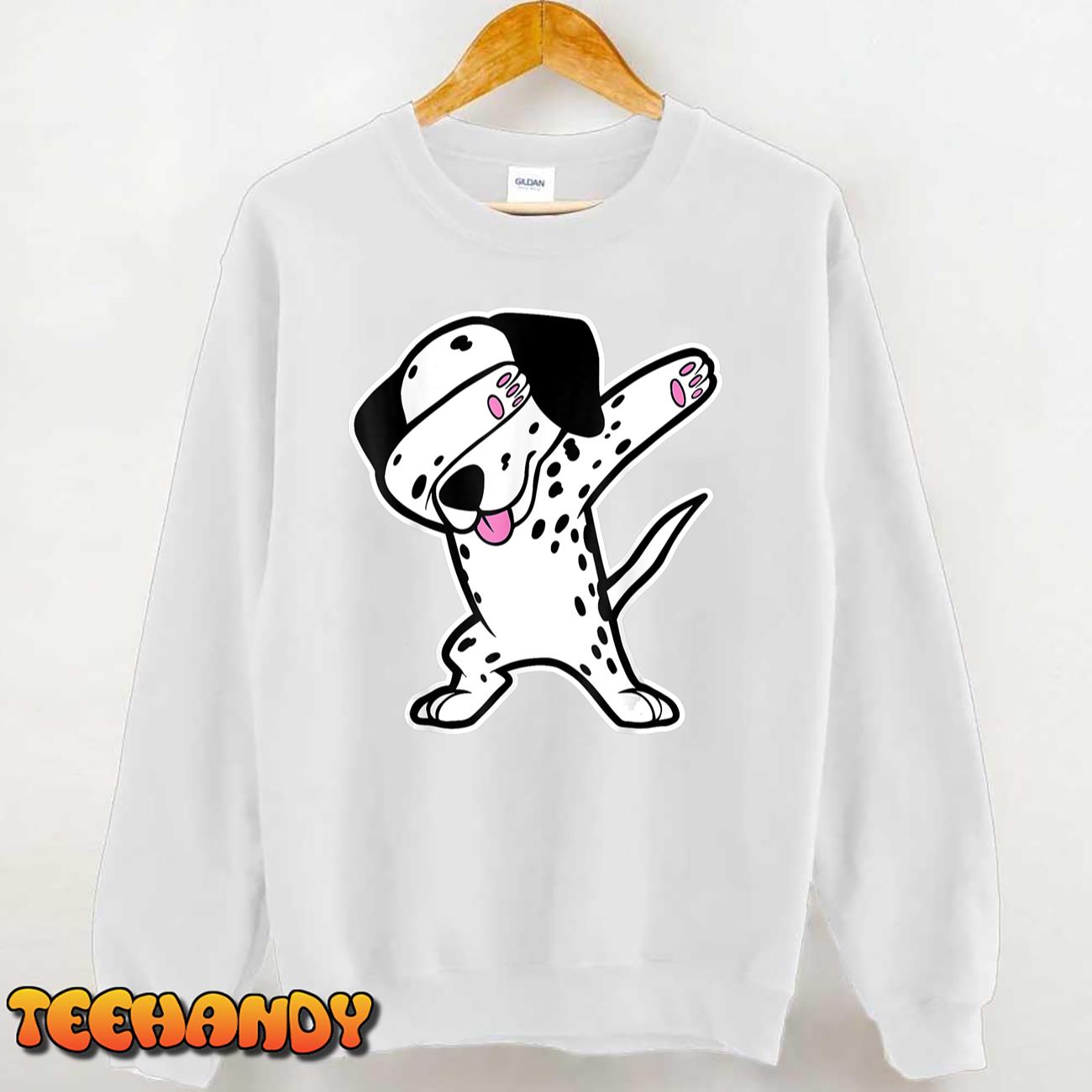 Dalmatian Dabbing Funny Dalmation Dab Dog Dance T-Shirt