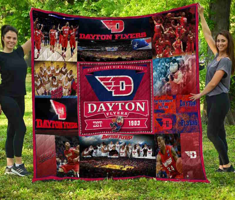 Dayton Flyers 3D Quilt Blanket