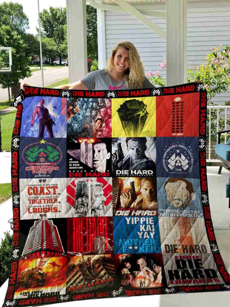 Die Hard Poster 3D Quilt Blanket