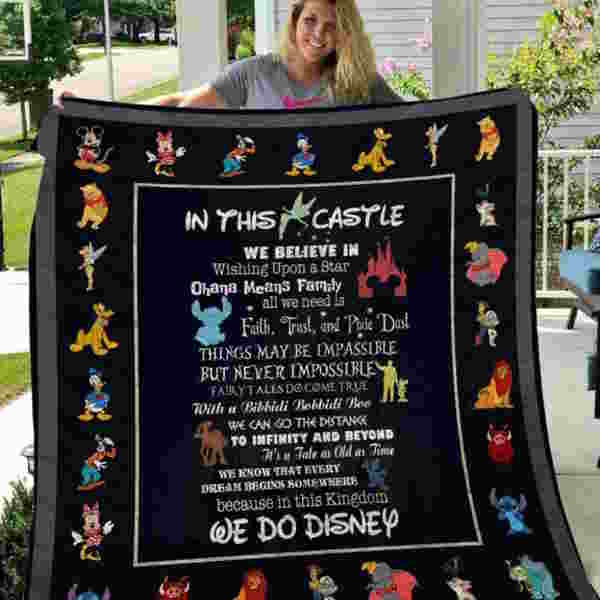 Disney In The Castle 3D Quilt Blanket