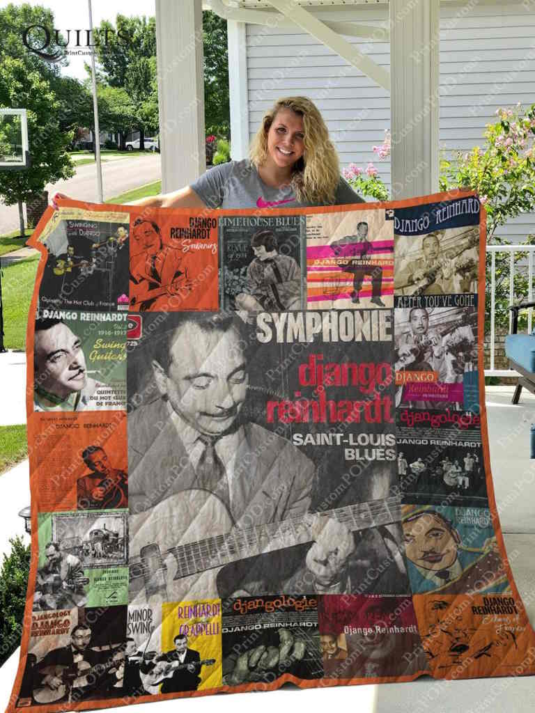 Django Reinhardt Albums 3D Quilt Blanket