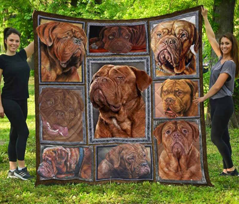 Dogue De Bordeaux 3D Quilt Blanket