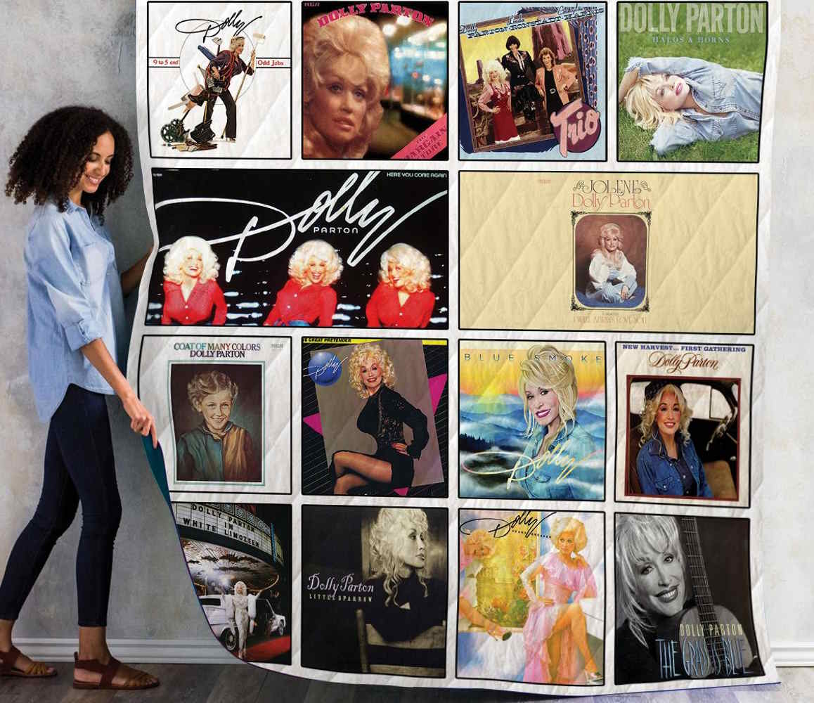 Dolly Parton Album Quilt Blanket