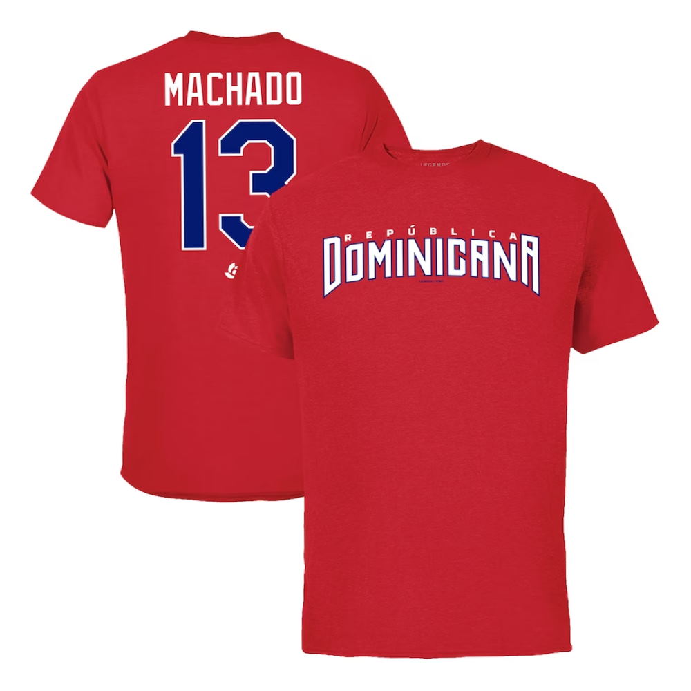 Dominican Republic Baseball Manny Machado 2023 World Baseball Classic Name & Number T-Shirt