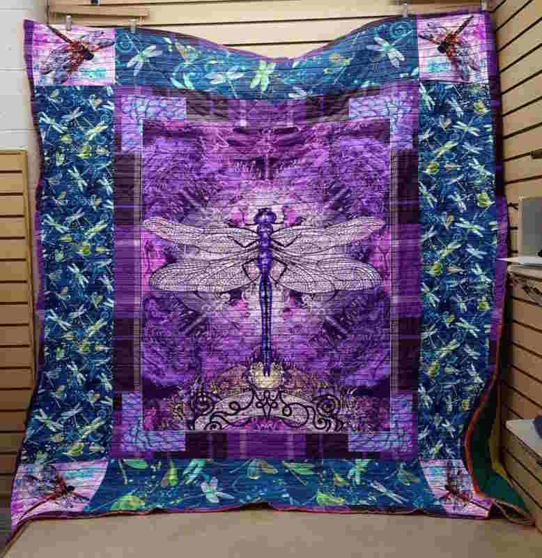 Dragonfly 3D Quilt Blanket