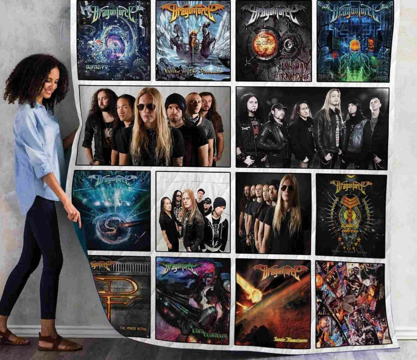 Dragonforce Albums Quilt Blanket