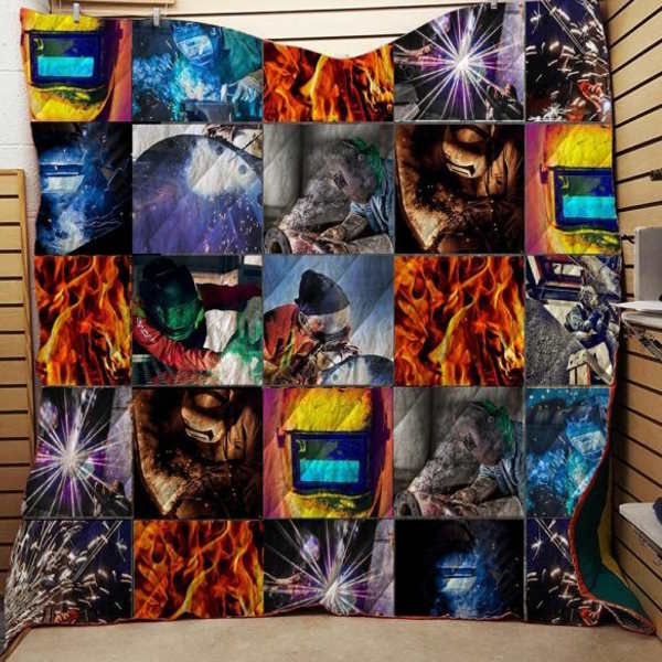 Dream All Welder Man 3D Quilt Blanket