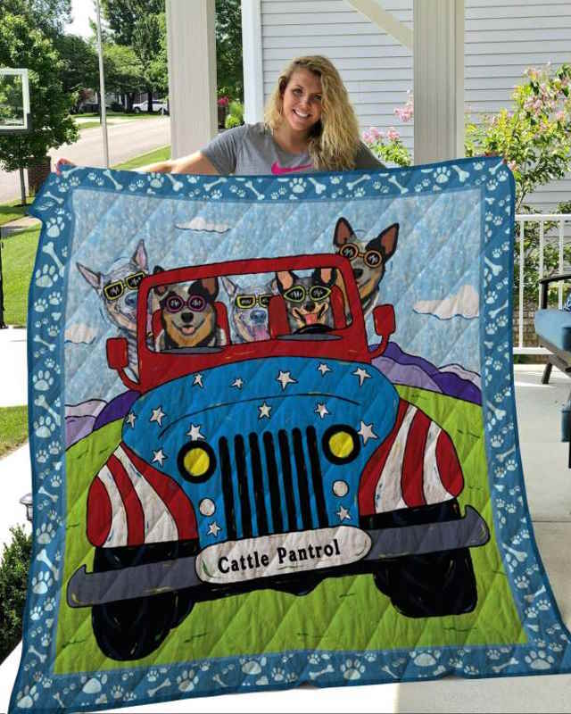 Duqaustralian Cattle Dog 3D Quilt Blanket