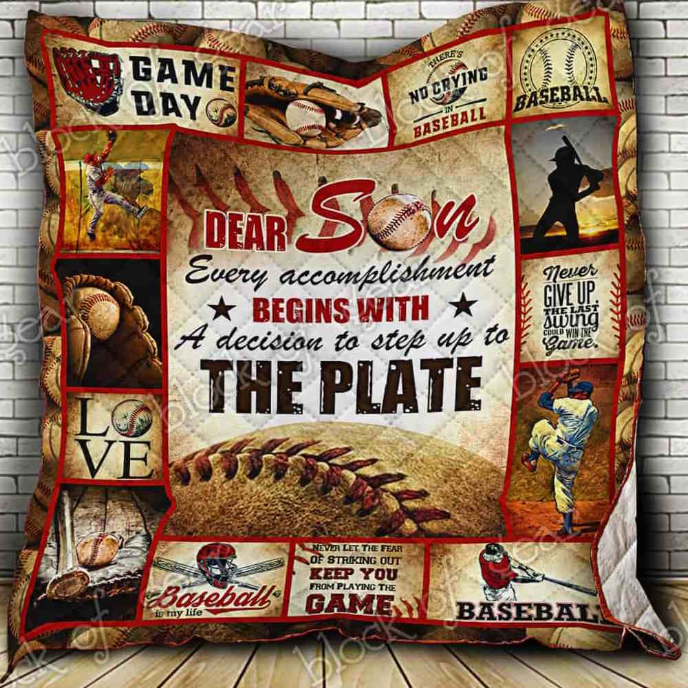 Eat.Sleep.Baseball 3D Quilt Blanket