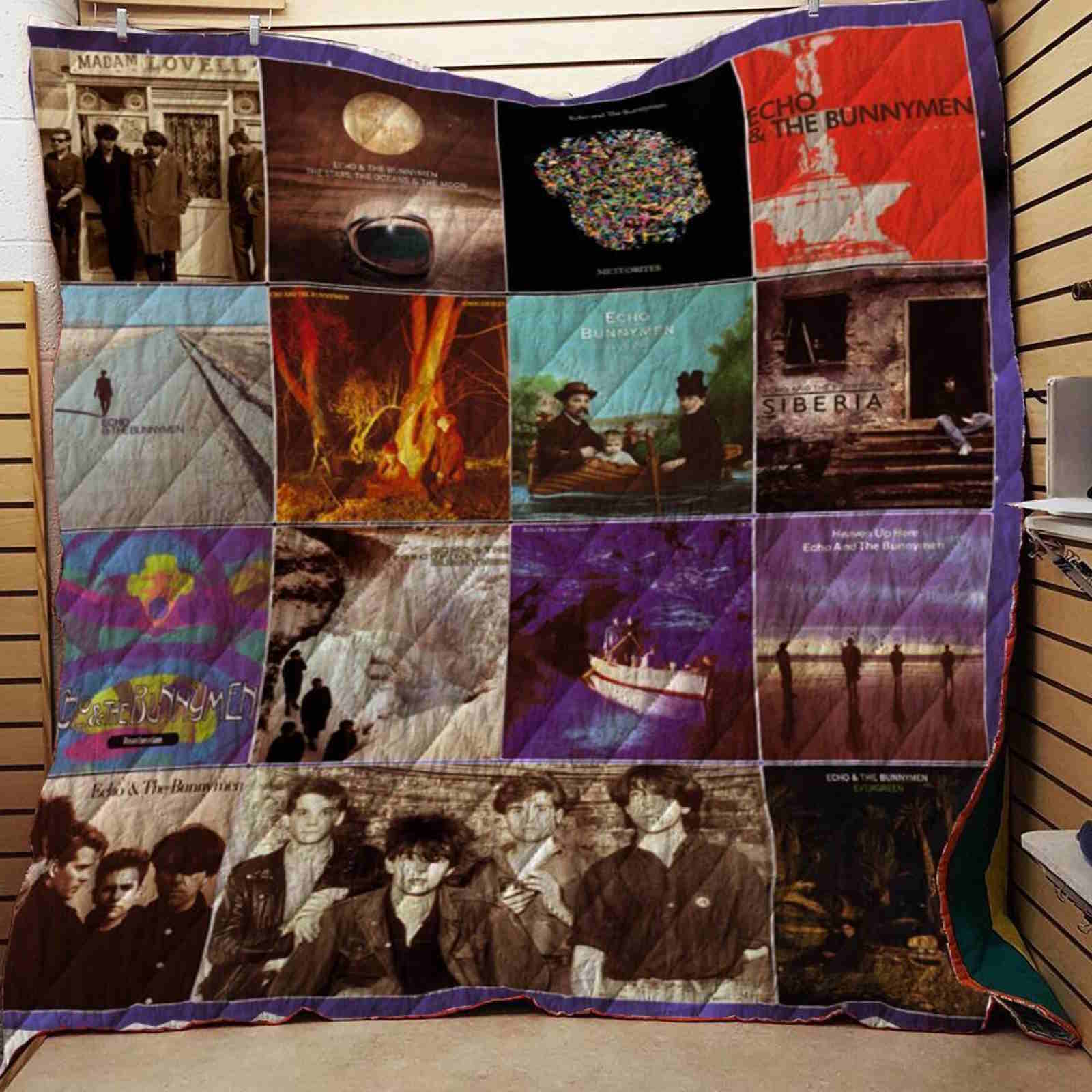 Echo And The Bunnymen Albums 3D Quilt Blanket