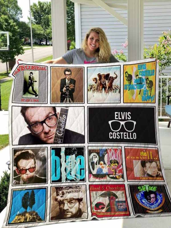 Elvis Costello Quilt Blanket