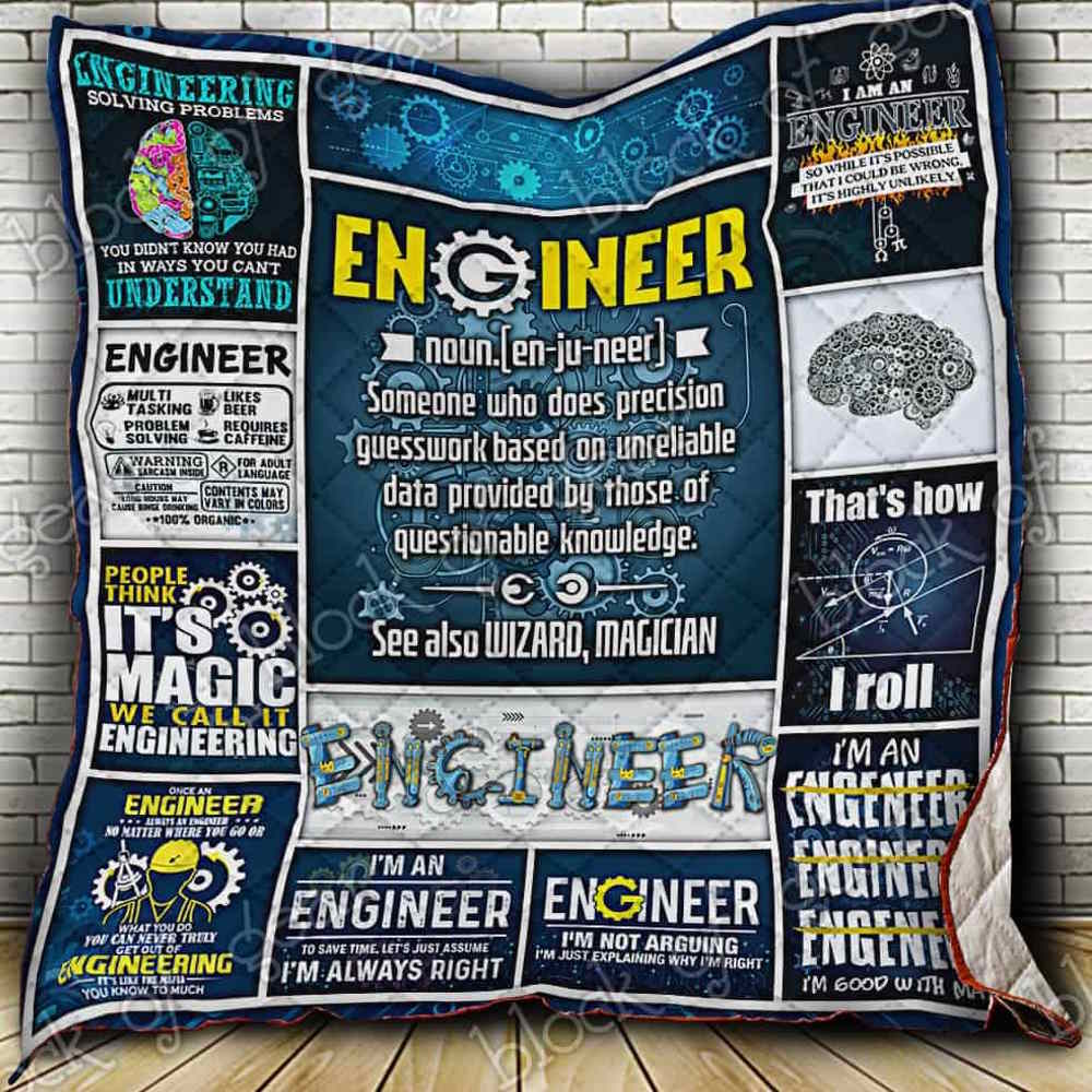 Engineer 3D Quilt Blanket