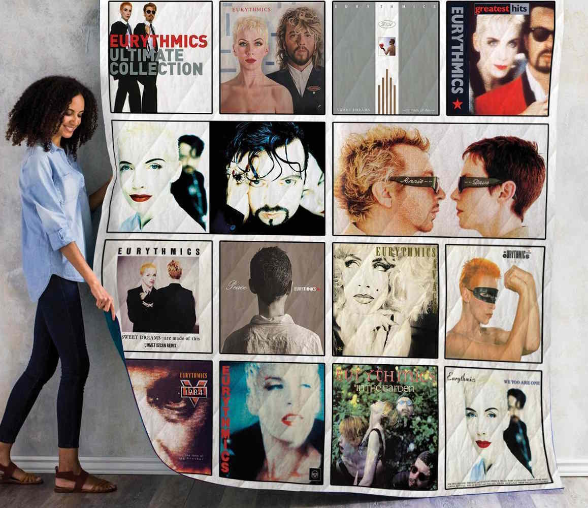 Eurythmics Albums Quilt Blanket