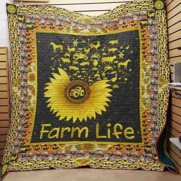 Farm Sunflower 3D Quilt Blanket