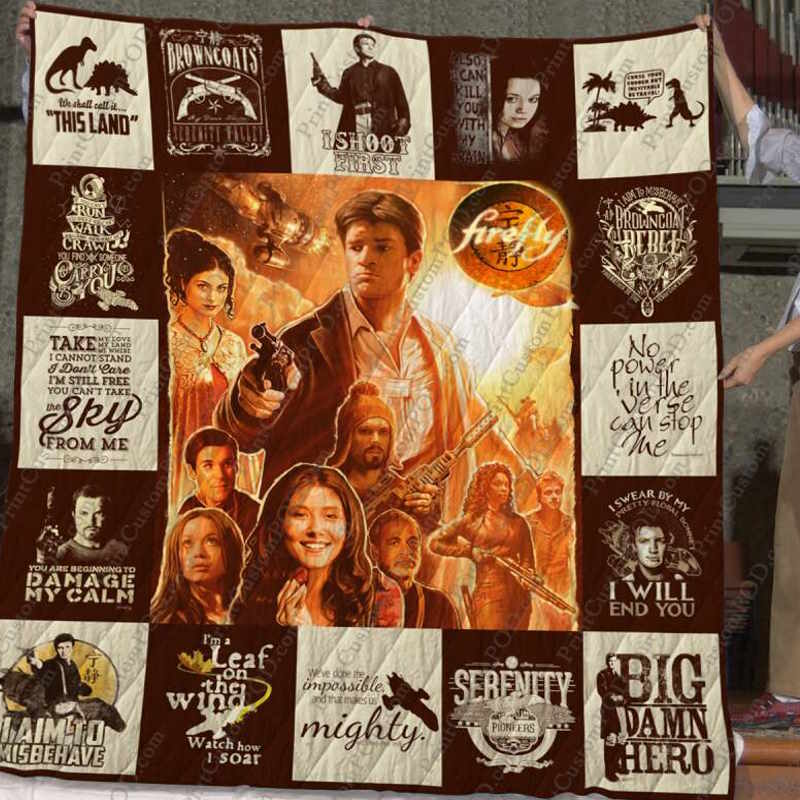 Firefly Tshirt 3D Quilt Blanket