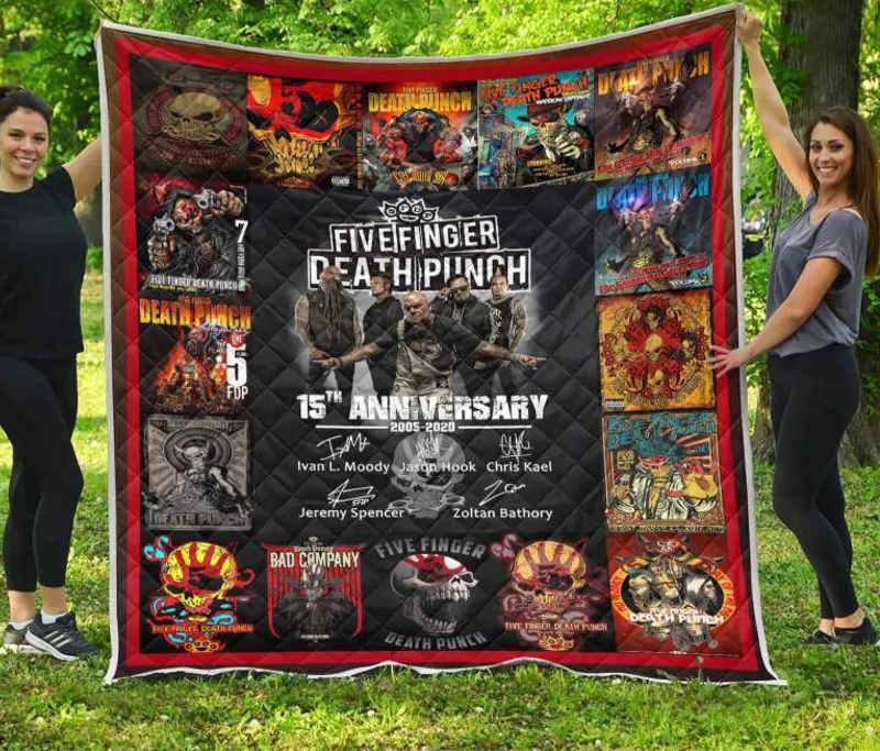 Five Finger Death Punch Anniversary 3D Quilt Blanket