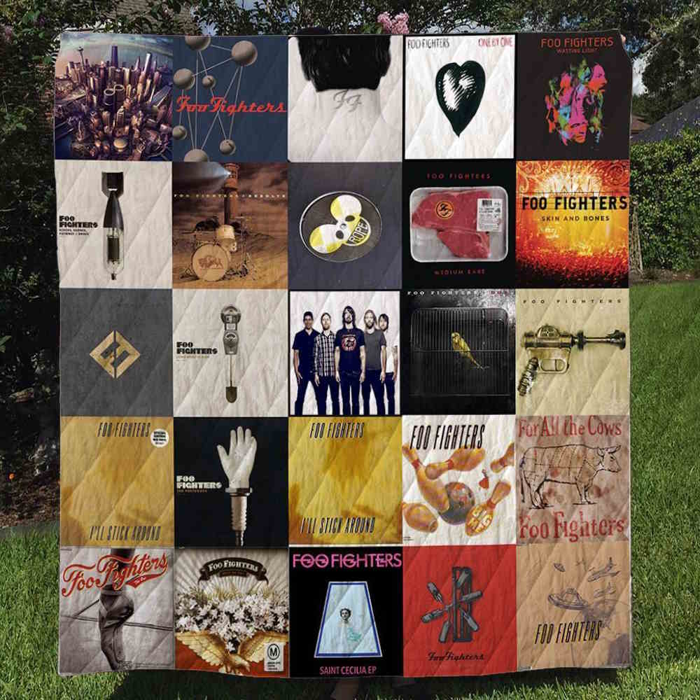 Foo Fighters Quilt Blanket